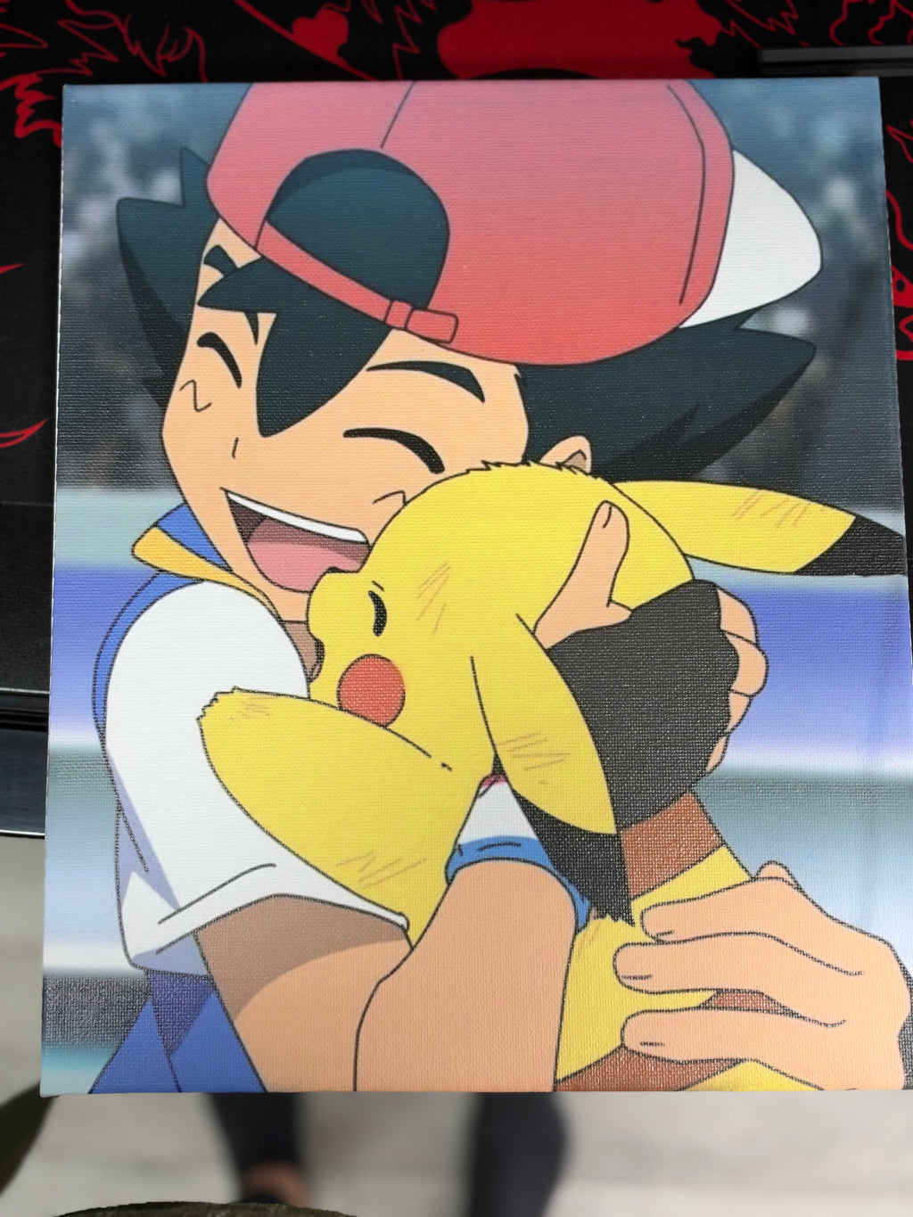 Ash and pika canvas