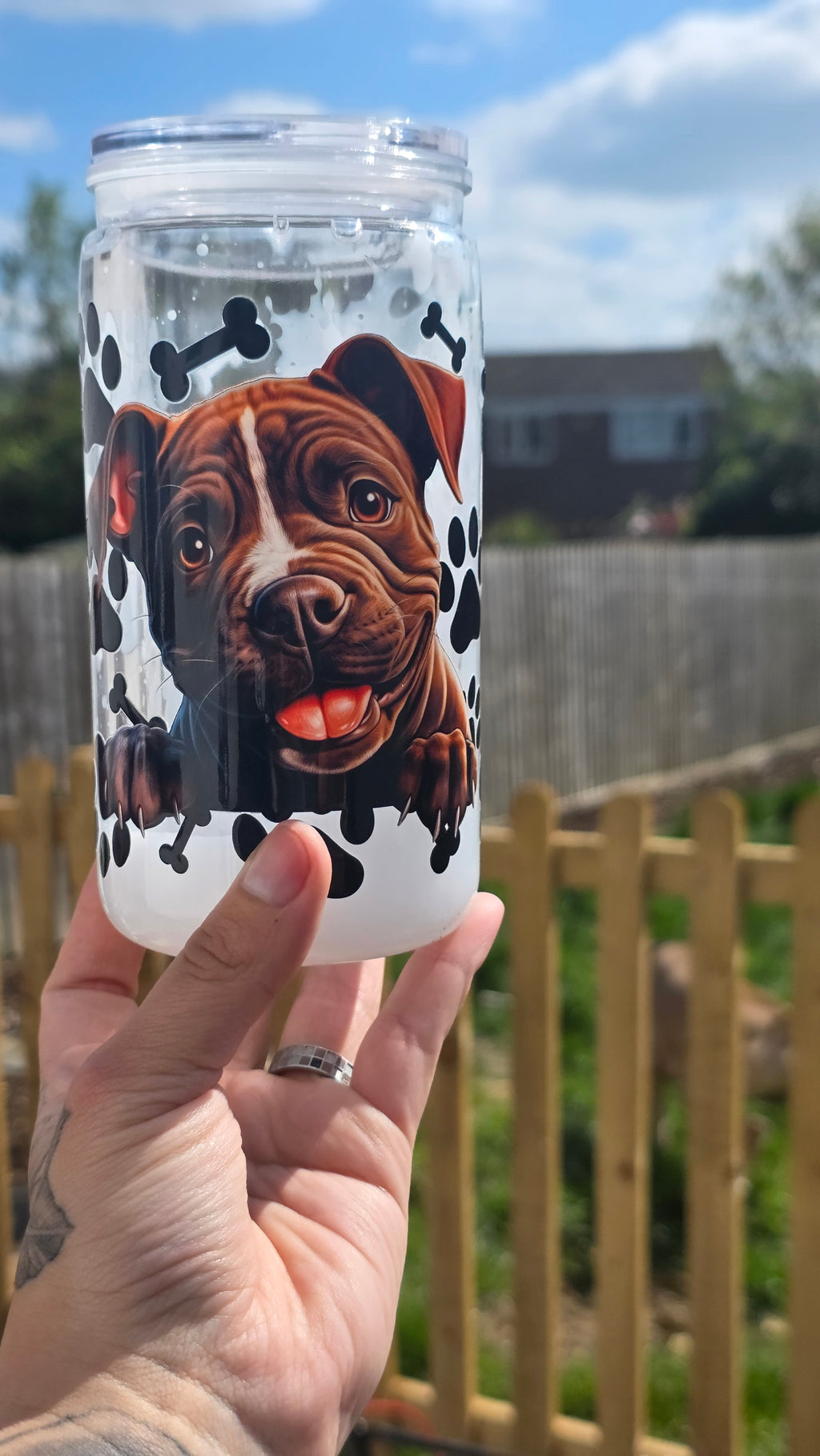 Staffie tumbler