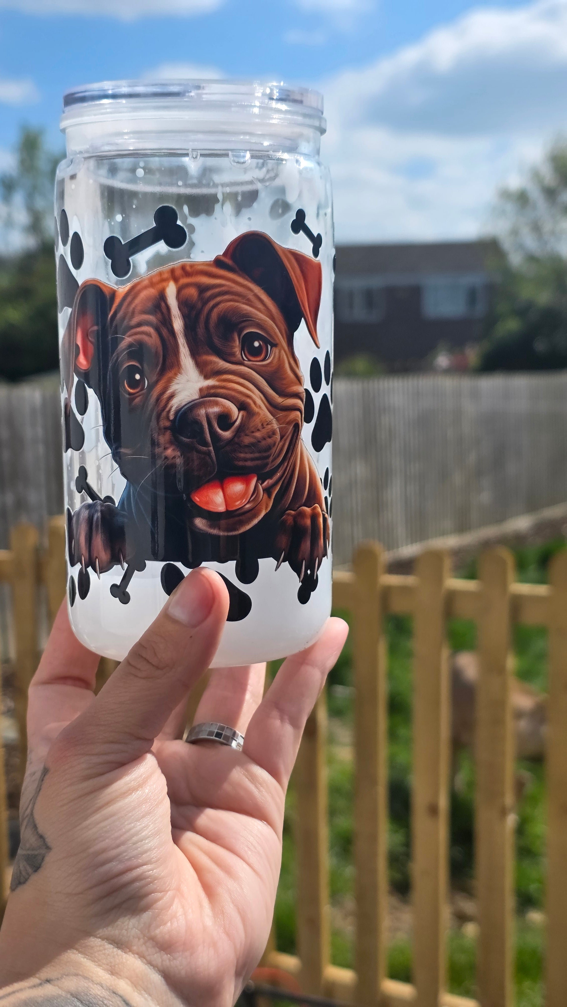 Staffie tumbler